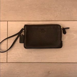Black Coach Wristlet